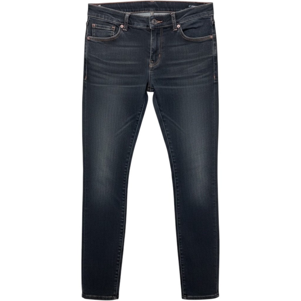 Ksubi Women Skinny Pins Pants 27 Blue Pink I'm Shady Low Rise Contrast Stitch